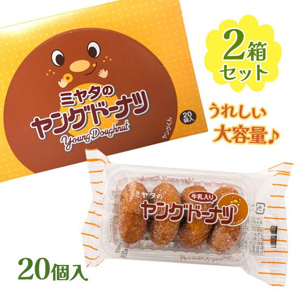 宮田製菓 ミヤタのヤングドーナツ 20個入り×2個セット 駄菓子 業務用