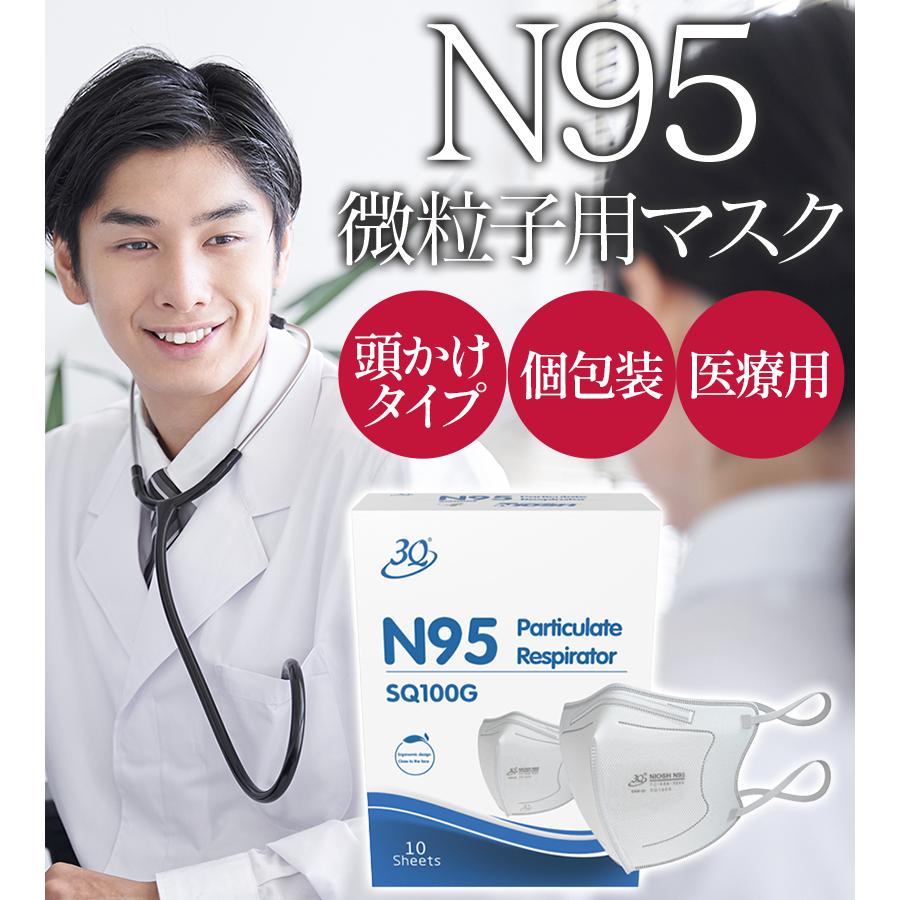 クー・メディカル・ジャパン N95微粒子用マスク 10枚入 個包装 サージ 