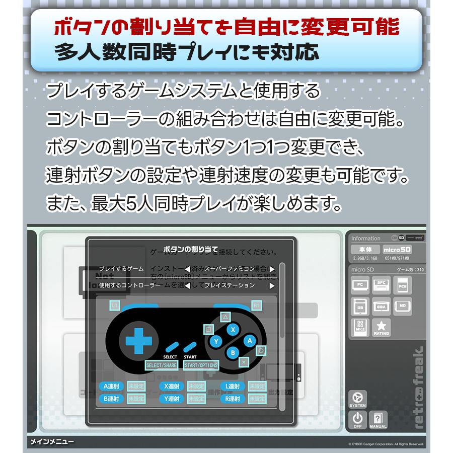 サイバーガジェット レトロフリーク コントローラーアダプターセット