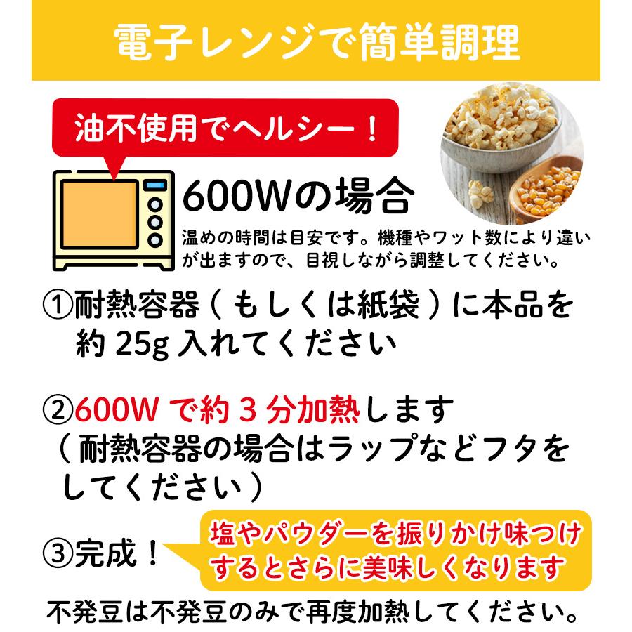 北海道産 ポップコーン用 豆 国産 500g 遺伝子組み換えなし 無添加