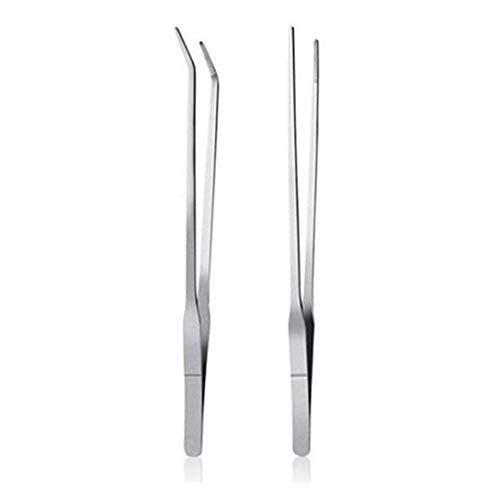 ハーバリウム用ピンセット 27cm ステンレス ハーバリウム テラリウム 制作や水槽の水草植栽 お手入れに便利 2種類セット ストレート カーブ Sale 67 Off