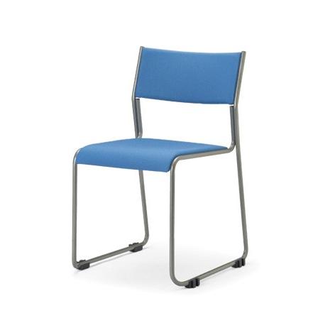 4脚セット MG-T（F5）スタッキングチェア・会議イス粉体塗装タイプ 布張り・4色選択 オフィス家具 会議 チェア/椅子 送料無料