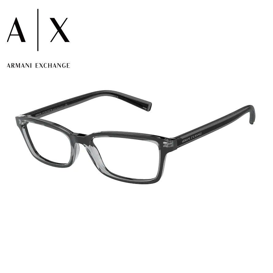 『国内正規品』 ARMANI EXCHANGE AX3074F 8321 54 アルマーニエクスチェンジ SHINY BLACK シャイニーブラック メガネ フレーム  伊達 眼鏡｜select-s432