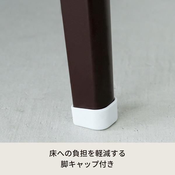 〔5個セット〕ハウステーブル(60)(ブラウン/茶) 幅60cm×奥行45cm 折りたたみローテーブル 折れ脚 木目 軽量 コンパクト 業務用 完成品 NK-60