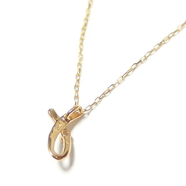 イニシャル ネックレス ダイヤモンド ネックレス 一粒 0.01ct K18 ゴールド 文字 L ダイヤネックレス ペンダント_3