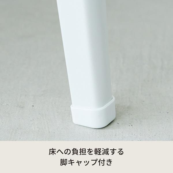 〔5個セット〕ハウステーブル（60）（ホワイト/白） 幅60cm×奥行45cm 折りたたみローテーブル 折れ脚 木目 軽量 コンパクト 業務用 完成品 NK-60