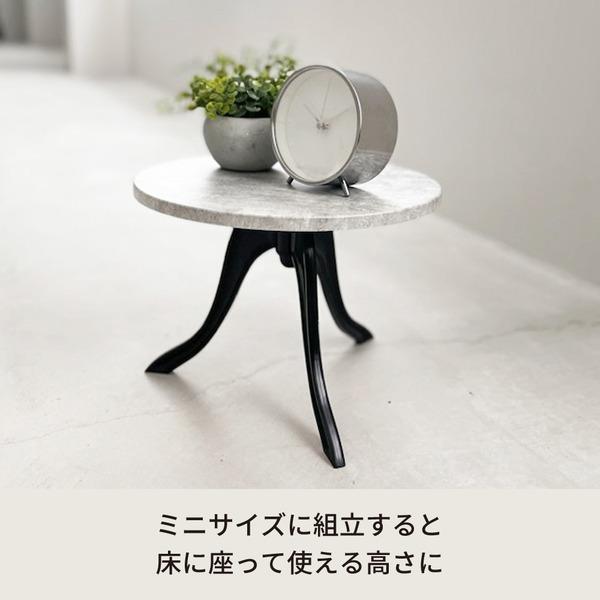 〔12個セット〕コーディサイドテーブル(モルタル/コンクリート) 北欧風 軽量 スリム モダン 机 飾り台 大理石 木目 業務用 CTN-3031