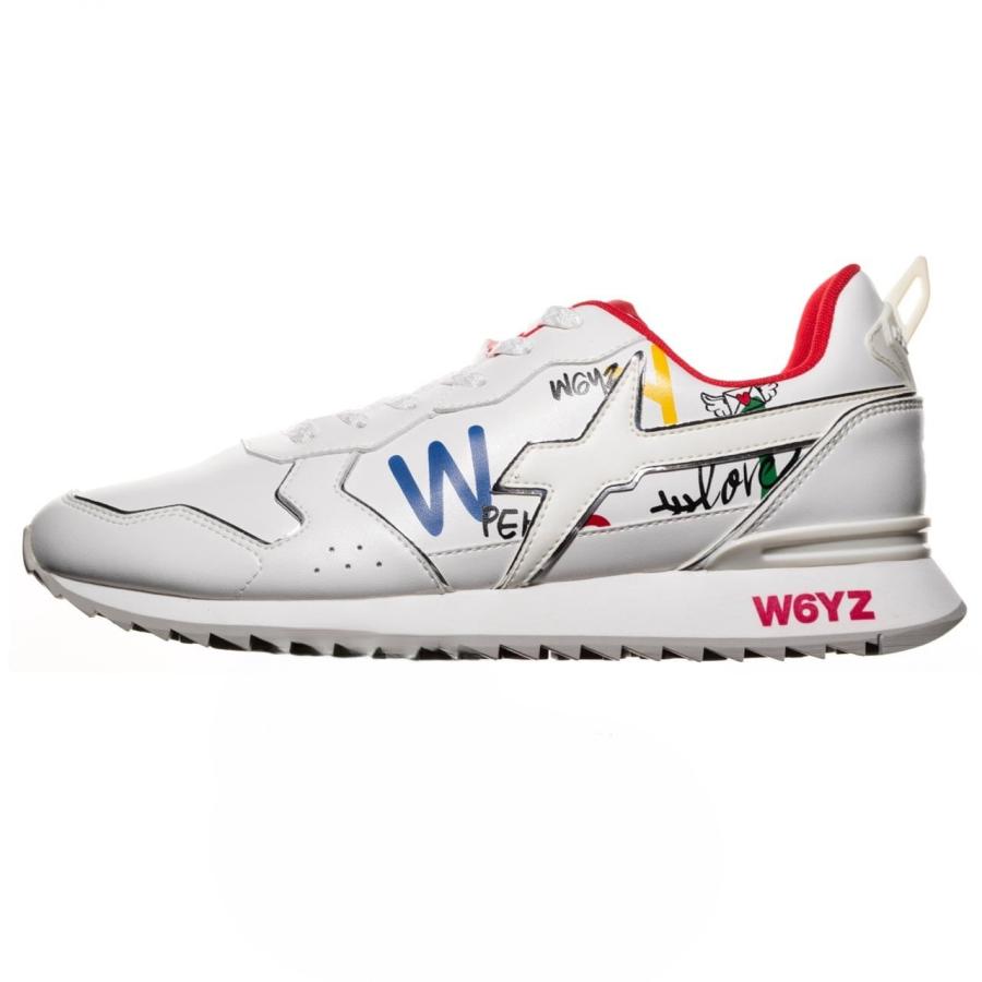 W6YZ スニーカー JET-M ホワイト サイズ42 W6YZ(シューズ) ウィズ W6YZ スニーカー JET-M. 大きいサイズ