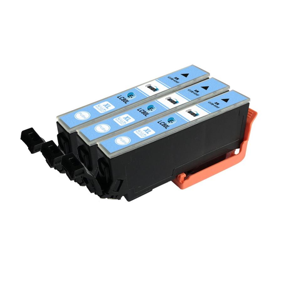 ICLC80L ライトシアン プリンターインク 3本セット エプソン EPSON