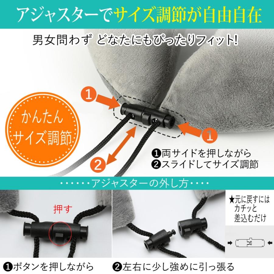 ネックピロー 飛行機 低反発 首枕 携帯枕 枕 まくら U字 首 頸椎