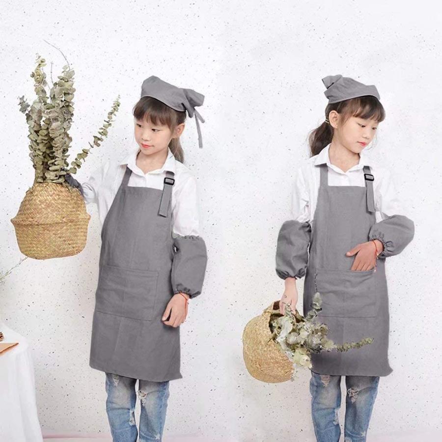 キッズエプロン 三角巾 エプロン2点セット 小学生 女の子 男の子 リネン製子供用エプロン シンプル 無地 Kids Apronsimple Select Shop Coko 通販 Yahoo ショッピング