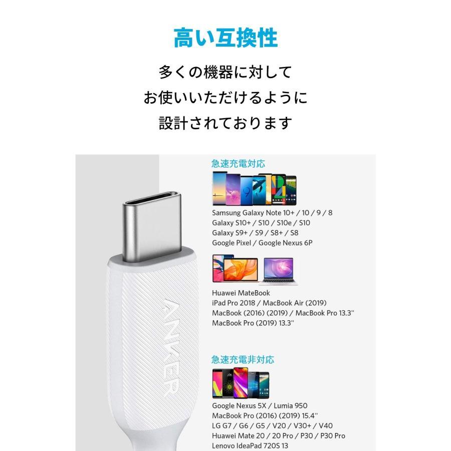 Anker PowerLine III USB-C & USB-C 2.0 ケーブル (1.8m ホワイト) 超高耐久 60W USB PD対応 M｜select-shop-glitter｜05