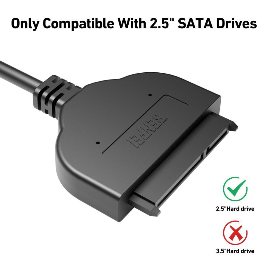 BENFEI SATA USB変換アダプター 2.5インチSSD /HDD用 SATA3 ケーブル コンバーター 5Gbps 高速 SATA USB｜select-shop-glitter｜03