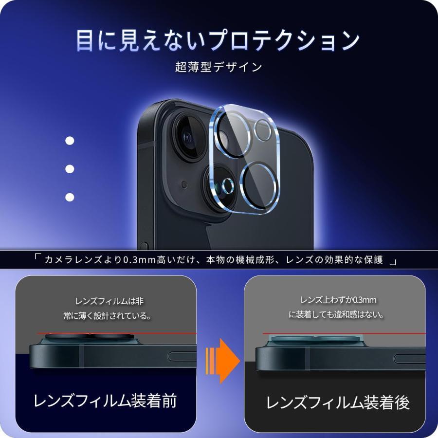 対応 iphone 15 / 15 Plus カメラフィルム 【3枚セット-国産旭硝子素材】 対応 アイフォン 15 / 15 プラス レンズフィル｜select-shop-glitter｜03