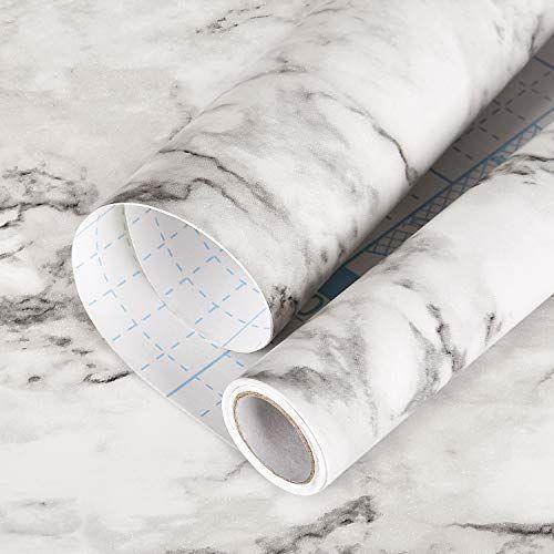 Livole 壁紙 シール 大理石柄 大理石シール 45cm 5m はがせる壁紙 のり付き 防水 耐熱 防カビ 防汚 壁紙 補修 リメイクシ 材料 資材