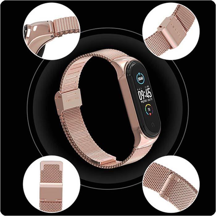 Xiaomi（シャオミ） Xiaomi Smart Band 4 5 6 7 用 ミラネーゼ 交換