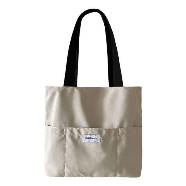 トートバッグ レディース 大容量 肩掛け 大きめ 軽い 外ポケット付き |  | 03