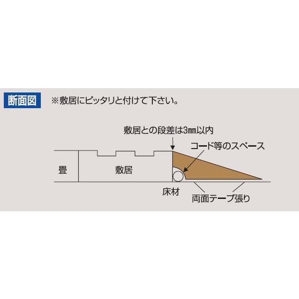 エコ段差スロープR付 H14×D36×W800 | 段差 バリアフリー 介護 高齢者 転倒防止 敷居 スロープ すべり止め 車椅子 車いす 勾配 簡単 設置 DIY |  | 01