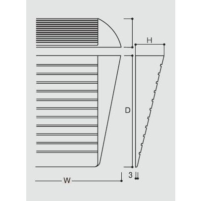 【直送品】木製段差解消スロープ DX50 高さ50mm | 段差 バリアフリー 介護 スロープ すべり止め 車椅子 車いす 勾配 高さ 調節 簡単 設置 DIY |  | 01