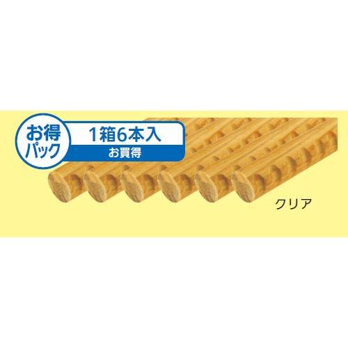 【直送品】 35mmアッシュ丸棒 ディンプル付き 4m6本 1箱 クリア 直径35mm×全長4000mm | 手摺 手すり 玄関 トイレ 廊下 取付 転倒予防 介護用品 福祉用品 diy_1