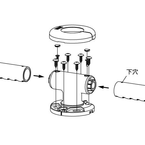 マツ六 32ソフトアクアレール チーズブラケット 32mm SAQ-02W ホワイト | 手摺 手すり 取付 金具 水回り オシャレ おしゃれ 浴室 お風呂 転倒防止 補助 介護 福 |  | 03