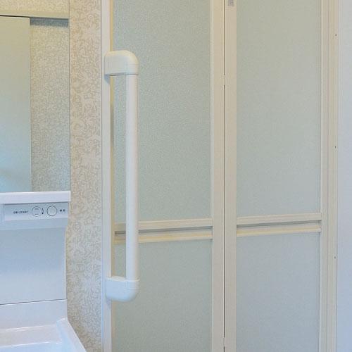 【直送品】マツ六 32ソフトアクアレール 出隅ブラケット(2個セット) 32mm SAQ-05W ホワイト | 手摺 手すり 取付 金具 水回り オシャレ おしゃれ 浴室 お風呂 転 |  | 02