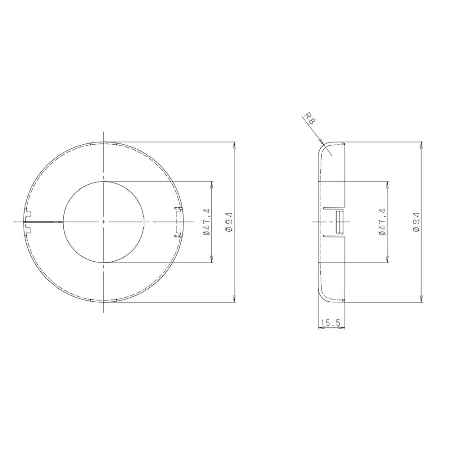 マツ六 32ソフトアクアレール ブラケットカバー (1個入り) 予備用 SAQ-M02 ホワイト | 手摺 手すり 取付 金具 水回り オシャレ おしゃれ 浴室 お風呂 転倒防止 |  | 02