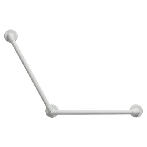 【直送品】マツ六 32ソフトアクアレール L型自在ハンド SAQ-L-6060W ホワイト φ32×600×600mm | 手摺 手すり 取付 金具 水回り オシャレ おしゃれ 浴室 お風呂 | 