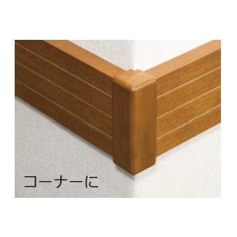 ベースプレート用木製エンドカバー出隅用 120mm用(両面テープ付き) W28×D28×H129mm |  | 01