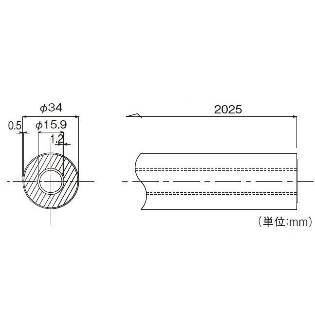 【長尺商品】【直送品】マツ六 BAUHAUS フリーRレール 手すり棒 3m 直線 曲線用 | 屋外 手摺 手すり 玄関 取付 転倒予防 介護用品 福祉用品 diy |  | 02