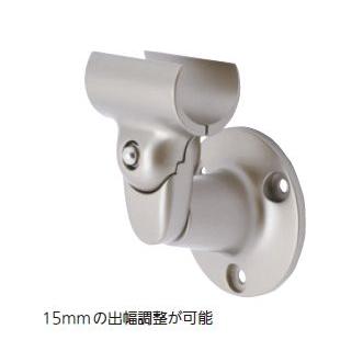 【直送品】マツ六 BAUHAUS フリーRレール 壁付ブラケット W78×D55~70×H120.5mm | 屋外 手摺 手すり 玄関 取付 転倒予防 介護用品 福祉用品 diy | 