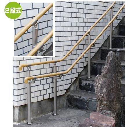 【直送品】マツ六 BAUHAUS フリーRレール 支柱付ブラケット BJ-43ST | 屋外 手摺 手すり 玄関 取付 転倒予防 介護用品 福祉用品 diy |  | 02