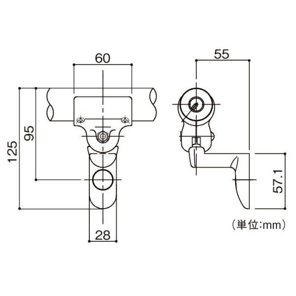 【直送品】マツ六 BAUHAUS フリーRレール E壁付ブラケット | 屋外 手摺 手すり 玄関 取付 転倒予防 介護用品 福祉用品 diy |  | 04