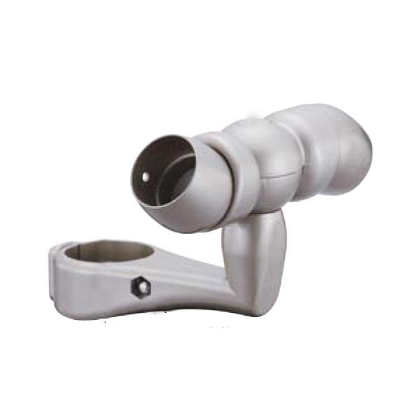 【直送品】マツ六 BAUHAUS フリーRレール 支柱付コーナーブラケット | 屋外 手摺 手すり 玄関 取付 転倒予防 介護用品 福祉用品 diy | 