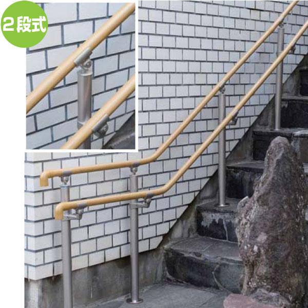 【直送品】マツ六 BAUHAUS フリーRレール 支柱付コーナーブラケット | 屋外 手摺 手すり 玄関 取付 転倒予防 介護用品 福祉用品 diy |  | 03