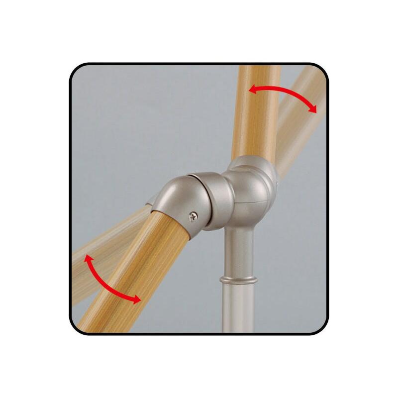 【直送品】マツ六 BAUHAUS フリーRレール E埋め込み式コーナー支柱 H900mm | 屋外 手摺 手すり 玄関 取付 転倒予防 介護用品 福祉用品 diy |  | 02