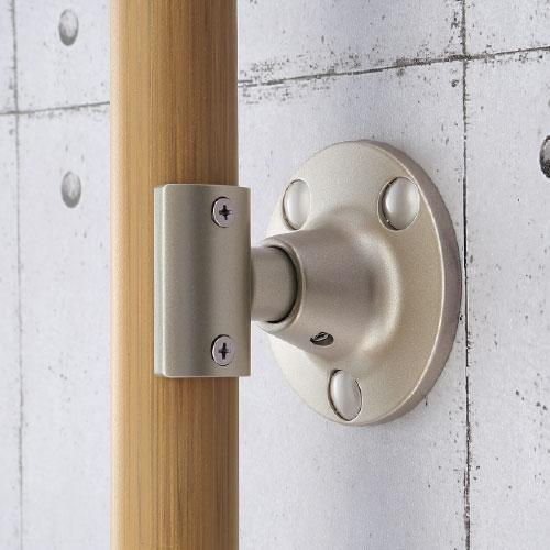 【直送品】マツ六 BAUHAUS フリーRレール 壁付ブラケット縦型 | 屋外 手摺 手すり 玄関 取付 転倒予防 介護用品 福祉用品 diy |  | 03