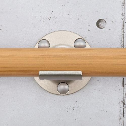 【直送品】マツ六 BAUHAUS フリーRレール 壁付ブラケット縦型 | 屋外 手摺 手すり 玄関 取付 転倒予防 介護用品 福祉用品 diy |  | 04