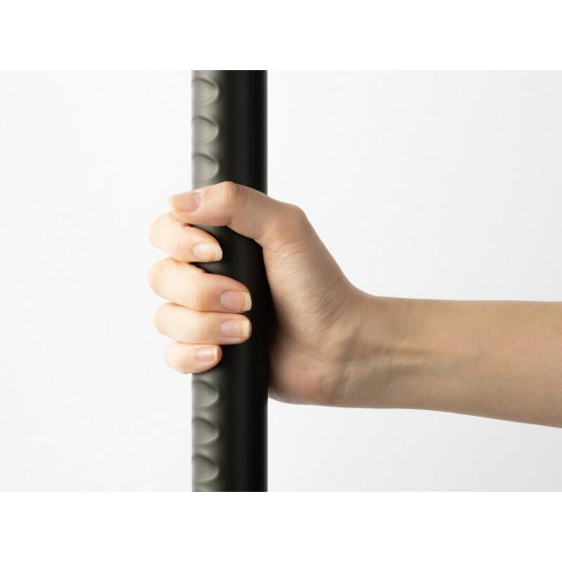 【直送品】マツ六 BAUHAUS フリーRレール 直棒手すり ディンプル付 2m 直線用 | 屋外 手摺 手すり 玄関 介護用品 福祉用品 diy |  | 01