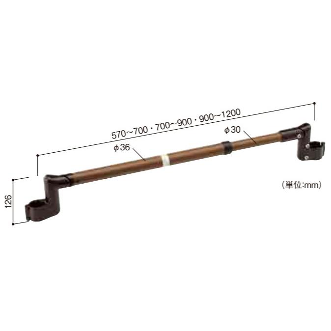 【直送品】マツ六 たよレール SOTOE用連続手すり ワタレールEK |  | 01