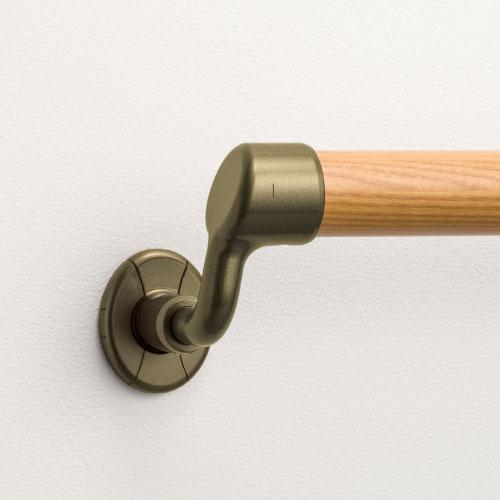 マツ六 35出幅調整エンドブラケット カバー付 左用 BD-66 | 手摺 手すり 金具 ブラケット 手すり金具 |  | 02