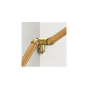 【直送品】35 32入隅自在ブラケットK 手すり直径32mm 35mm兼用 W126×約D72.5×H112.8mm | 手摺 手すり 金具 ブラケット 手すり金具 |  | 01