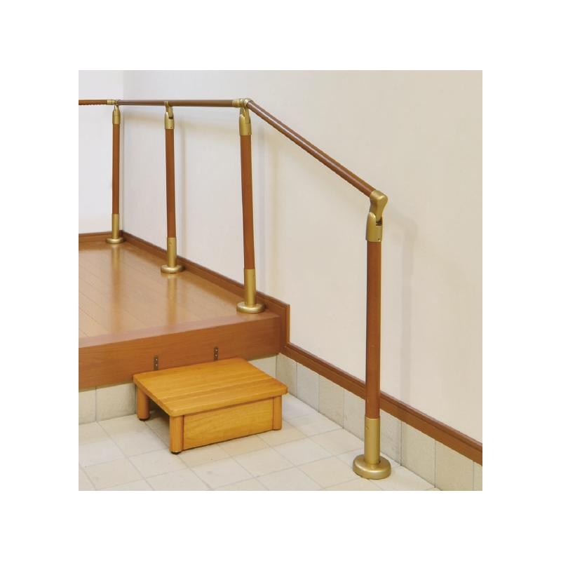 【直送品】マツ六 BAUHAUS セレクト 室内用手すりエンド支柱 木製タイプ アジャスト付 32・35mm兼用 | 手摺 手すり トイレ 廊下 |  | 02