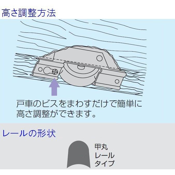 【メール便6個まで】マツ六 VIP調整戸車 デルリン車 30ミリ丸 | 交換 取替 金物 補修 部品 サッシ 引戸 戸車 パーツ 車輪 滑車 がたつき DIY 簡単 取付 |  | 02