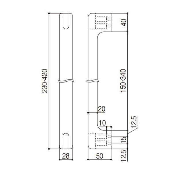 マツ六 nimone ニモネ 230mm 無塗装 クリアベージュ ベイクドブラウン NM-230 | 手摺 手すり 取手 収納 おしゃれ 可愛い  カワイイ 玄関 トイレ 廊下 取付 転倒 |  | 01