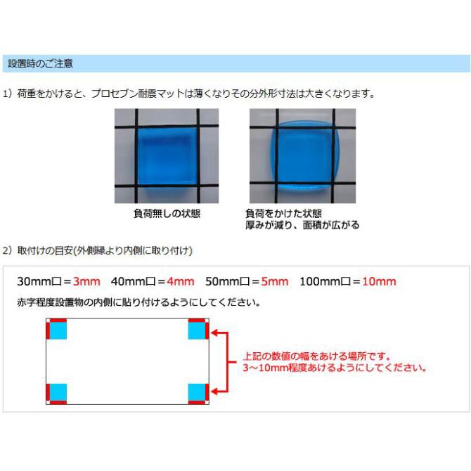 プロセブン 耐震マット P-N40L 4cm角4枚入  | 防災対策 耐震 マット 地震 用品 転倒防止 家具 耐震グッツ ズレ防止 パソコン テレビ モニター オフィス 簡単 工 |  | 07
