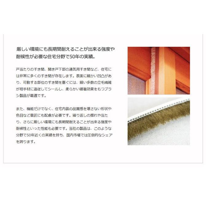 【メール便4個まで】槌屋ティスコ すき間モヘアシール No.6040 グレー 2m 巾6×高さ4mm |  | 04