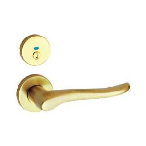 【直送品】川口技研 ハイレバー No.32 表示錠（セパレート座） サテンゴールド ブラウン | レバーハンドル ドアノブ 種類 交換 取替 室内 ドア レバー | 