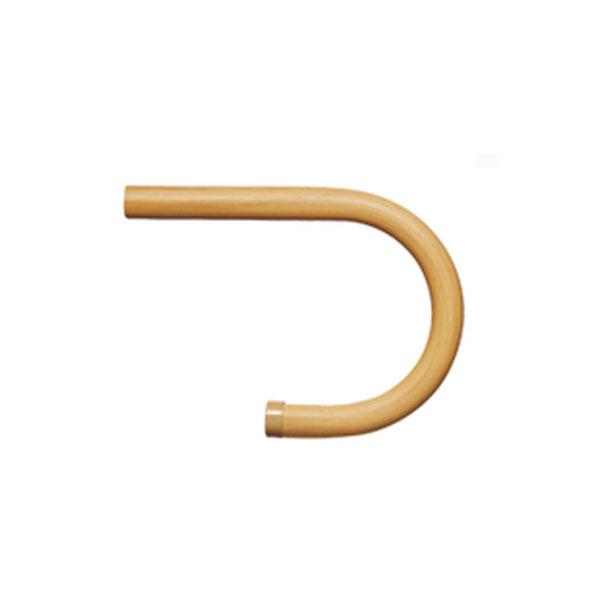 【直送品】積水樹脂 アプローチEレール 曲り手すり端部用B 木目 直径34×300×200mm | 屋外 手摺 手すり 玄関 取付 転倒予防 介護用品 福祉用品 diy | 