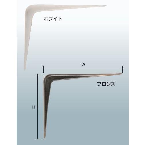KGY工業 L型棚受 125×150mm ホワイト 1本 安全荷重(kg)/本:28kg W125mm×H150mm | おしゃれ シンプル 棚作り ブラケット 金具 内装 リフォーム DIY L字金具 |  | 01